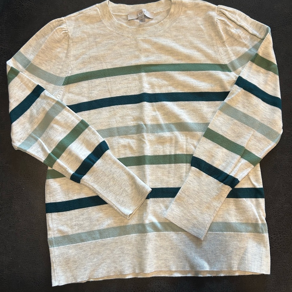 LOFT Cream Knit Sweater